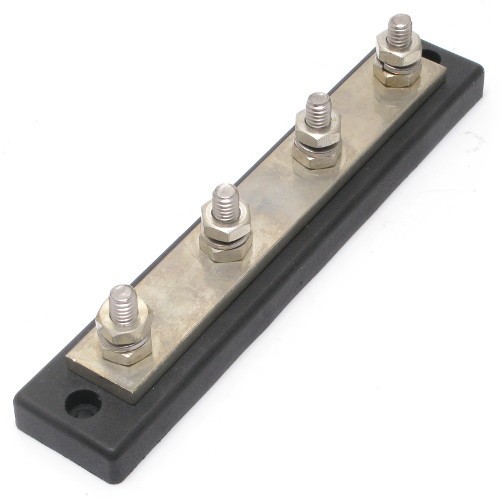 Bocatech BTMH-4 Busbar, 5/16″ Studs, 250 Amp, Hot Feed or Common Ground