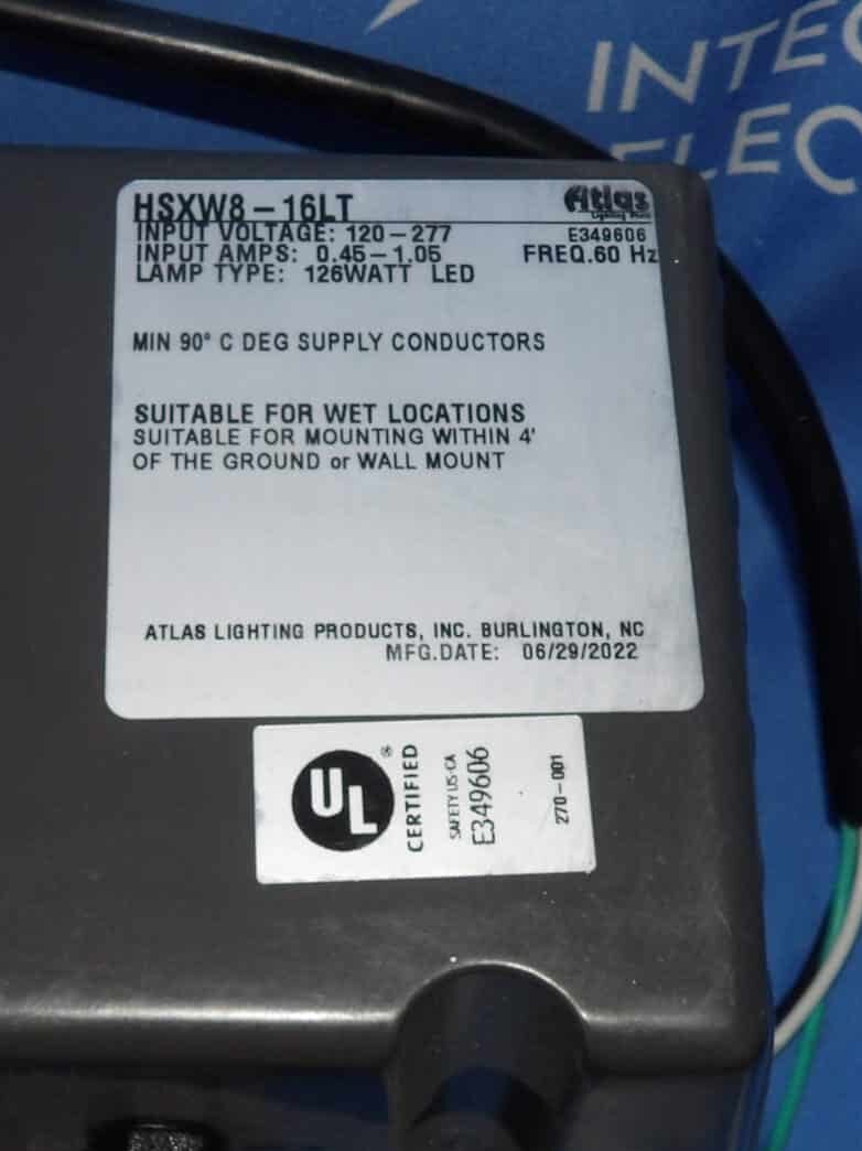 NIB Atlas American Lighting HSXW8-16LT Hawk 8-16K Selectable Flood Light + 1 …