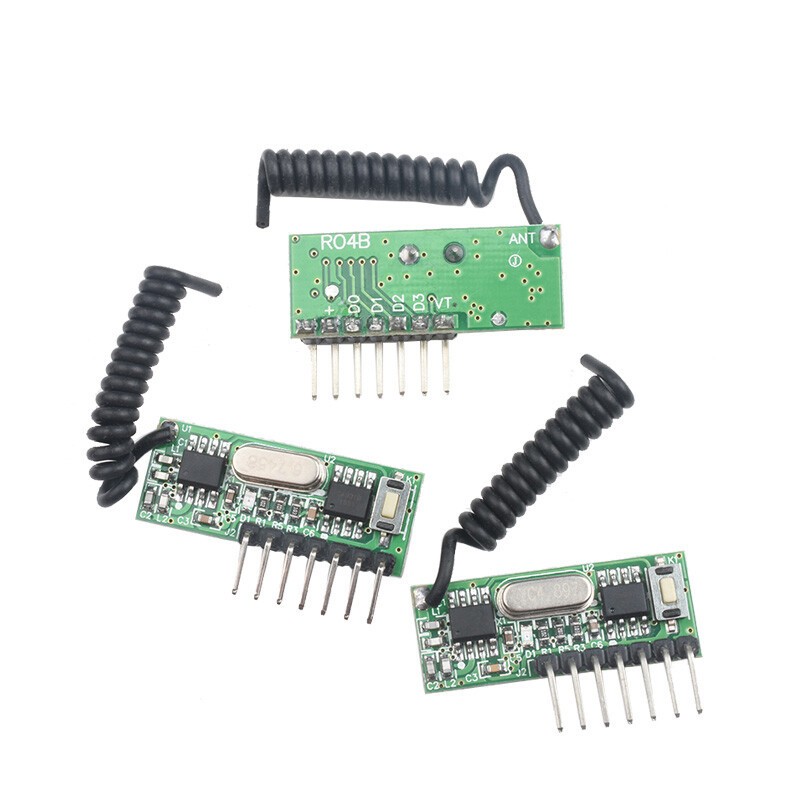 315 Mhz / 433 Mhz RF Transmitter And Receiver Module 4 – Way Wireless Remote