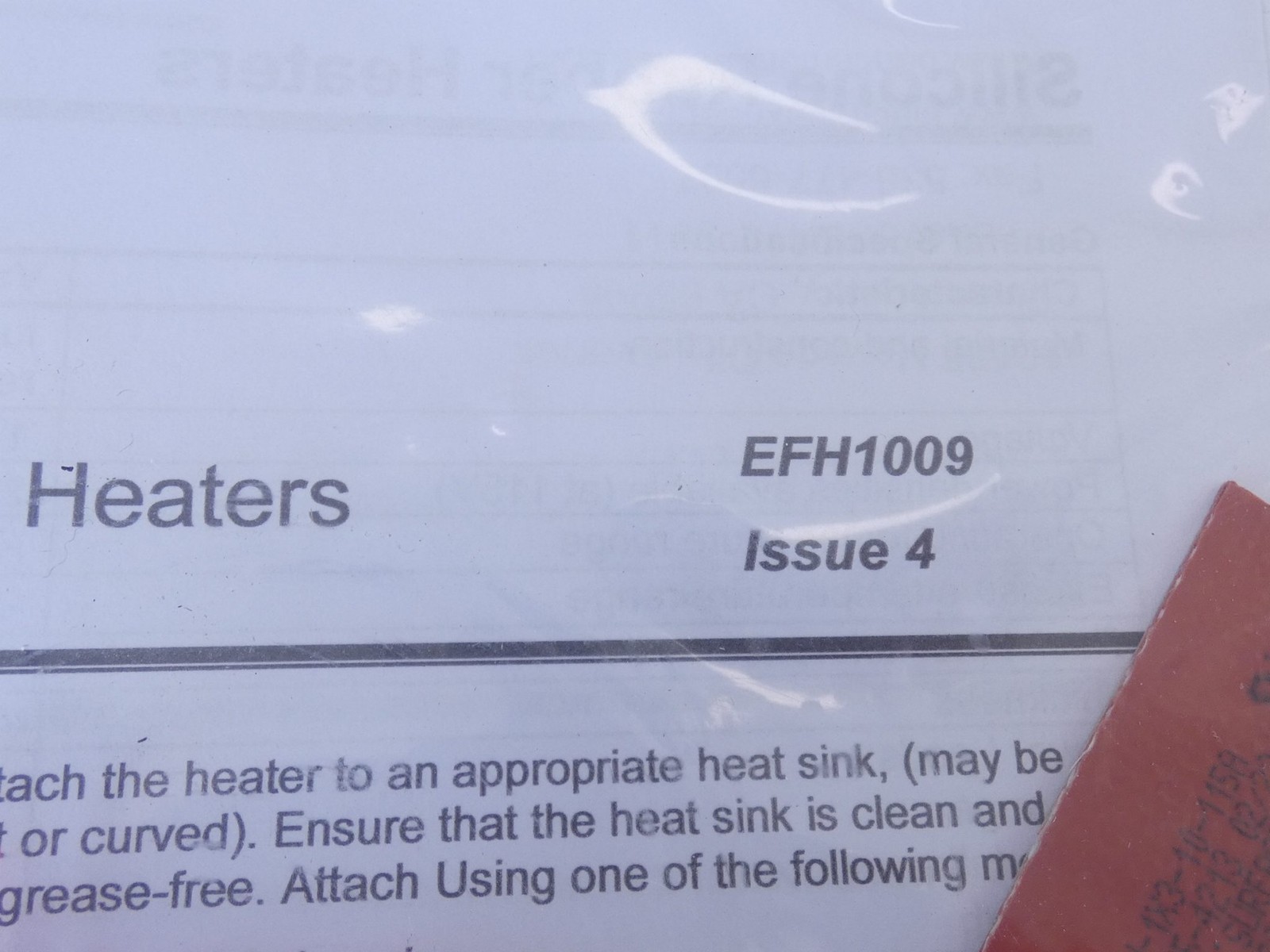 Benchmark Thermal EFH1009 Silicone Rubber Heater – NEW Surplus!
