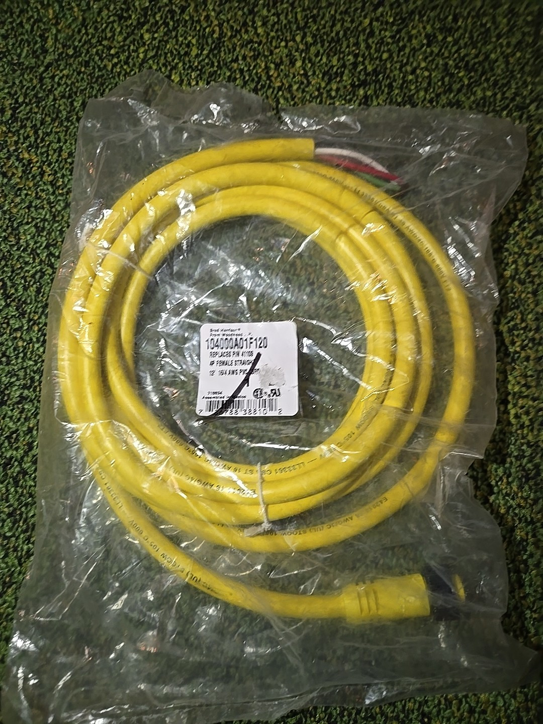 ( 1 ) Brad Connectivity 41109 Woodhead 1300060737 Cordset Cable 4p Female 12ft