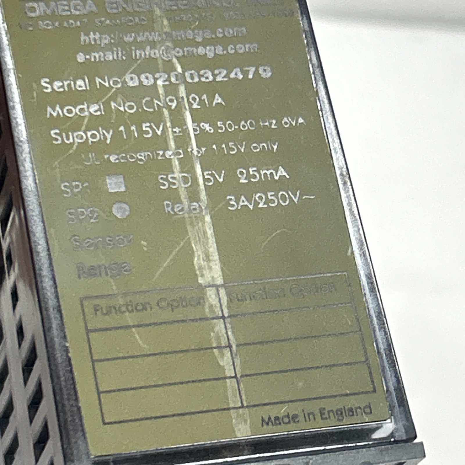 Omega CN9000A CN9121A Temperature Controller 115V
