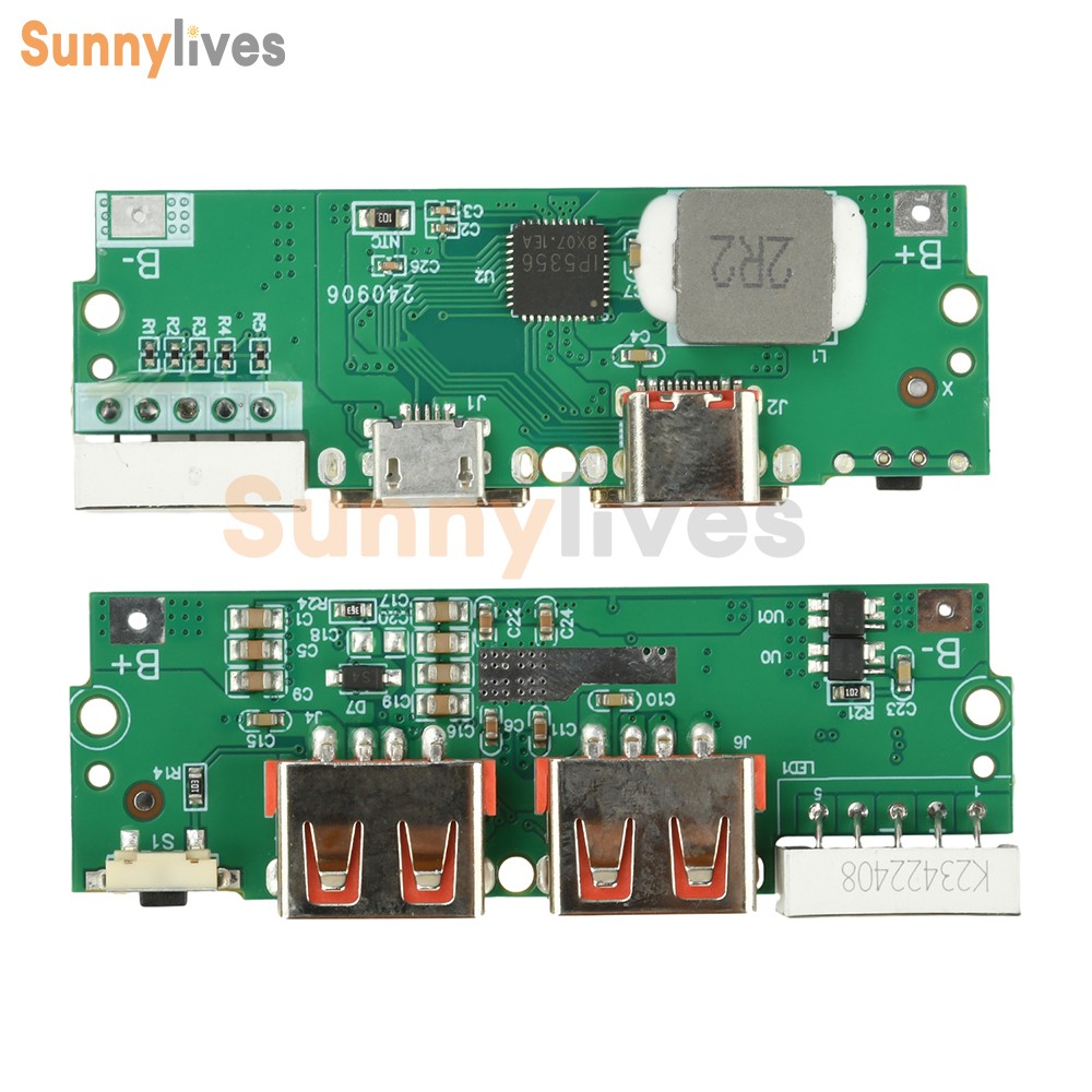 PD/QC 22.5W Fast Charging Module DIY Mobile Power Bank Circuit Board LED Display