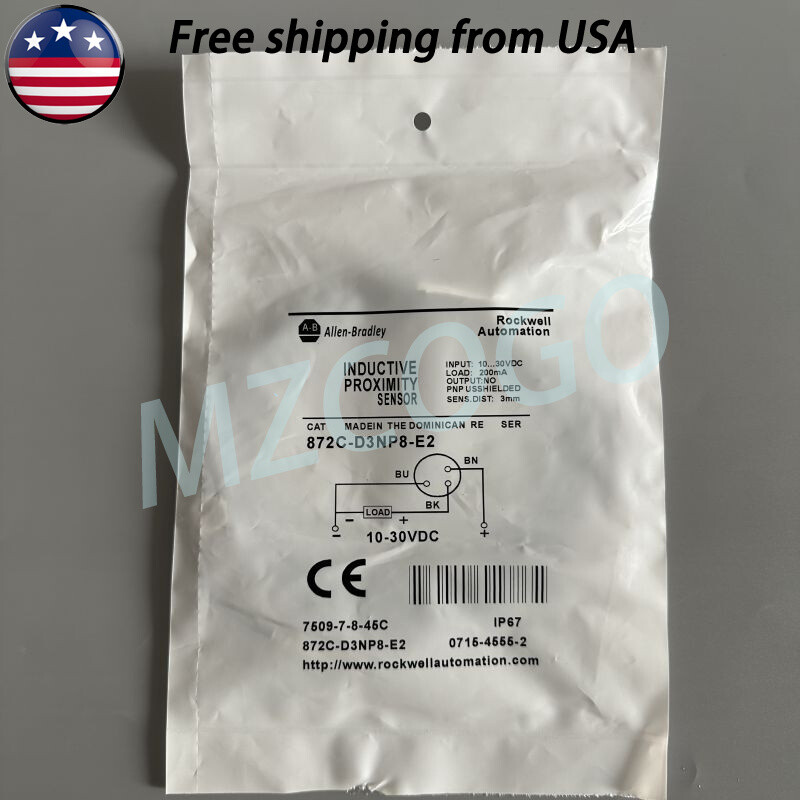 Inductive Proximity Sensor For Allen-Bradley 872C-D3NP8-E2 Shipped From USA