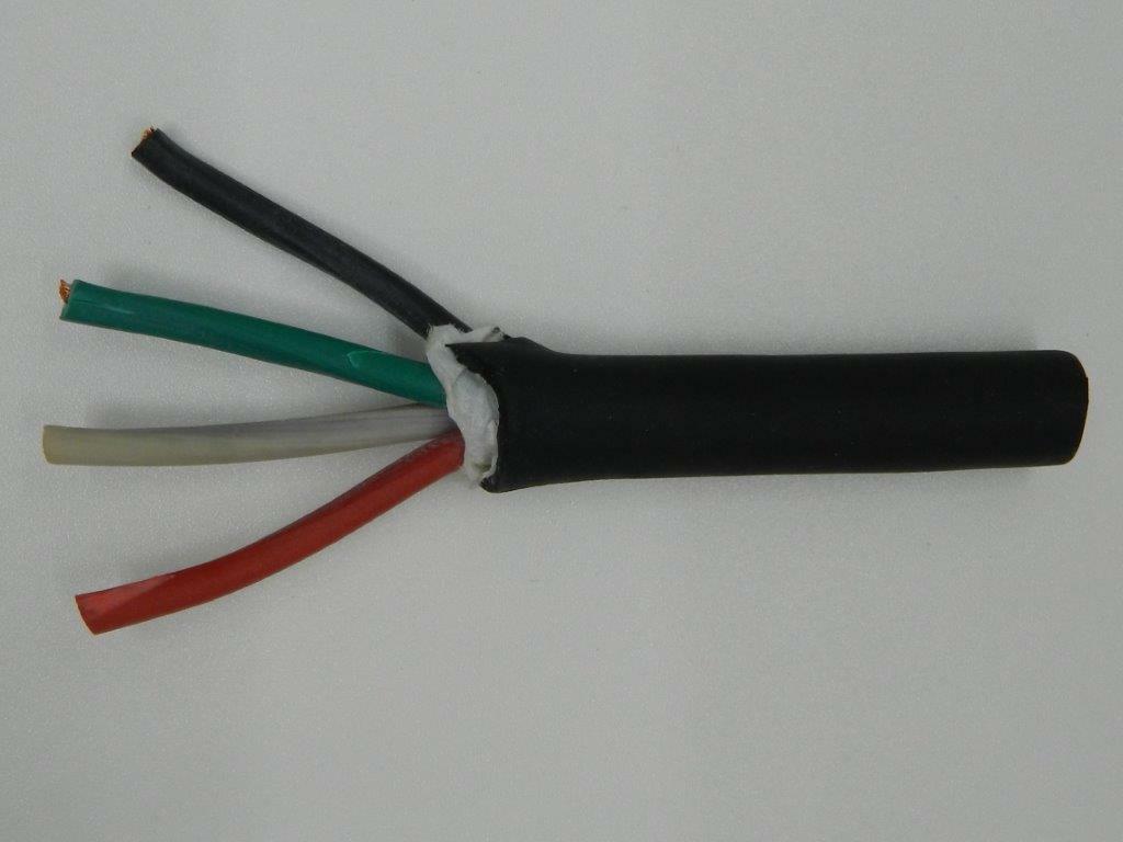 25 ft 18/4 SJOOW SJO SJ Black Rubber Cord Outdoor Flexible Extension Wire/Cable