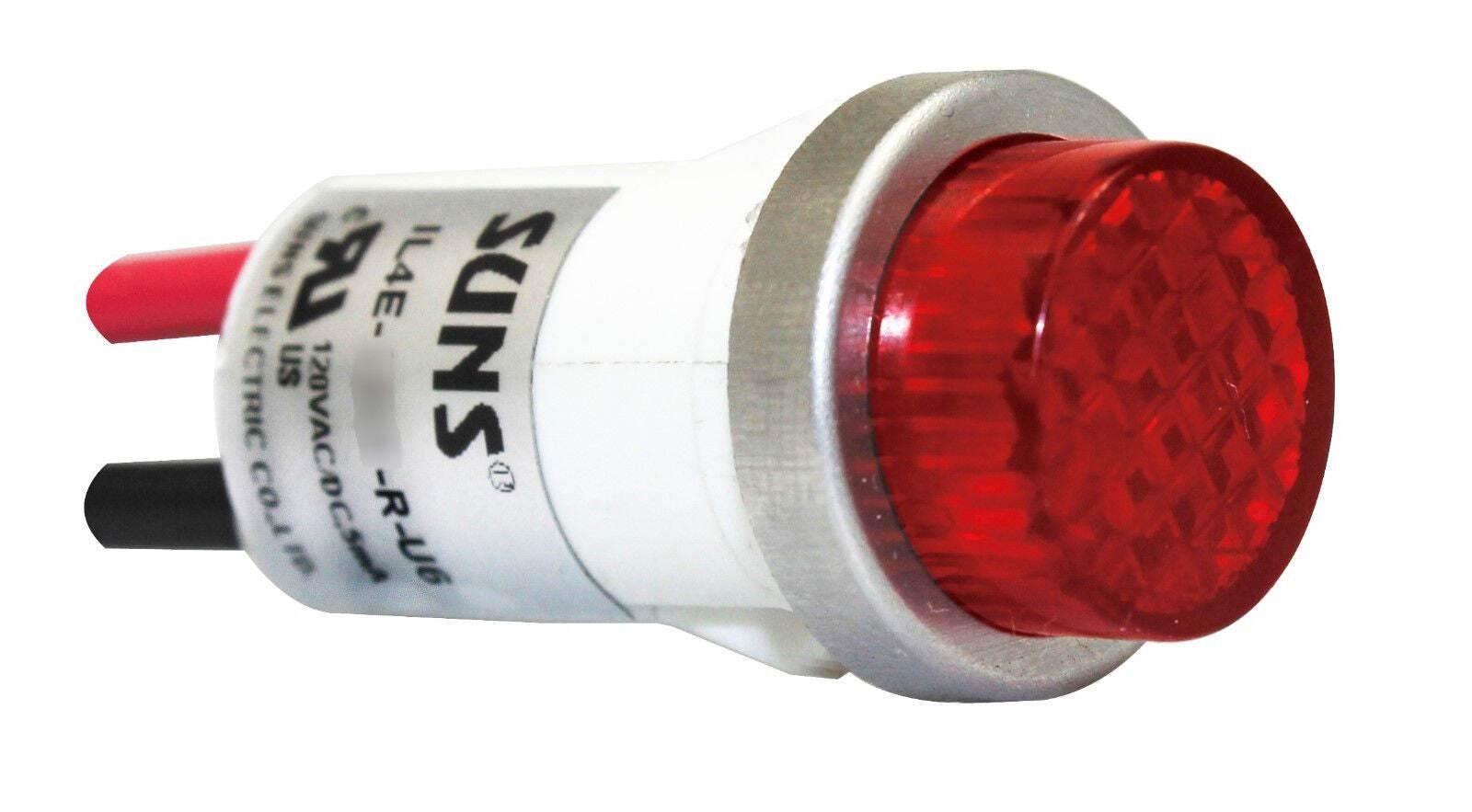 SUNS IL4E-240E-R-U6 LED 1/2″ Red Indicator Light Raised 240V Solico Ideal 778111