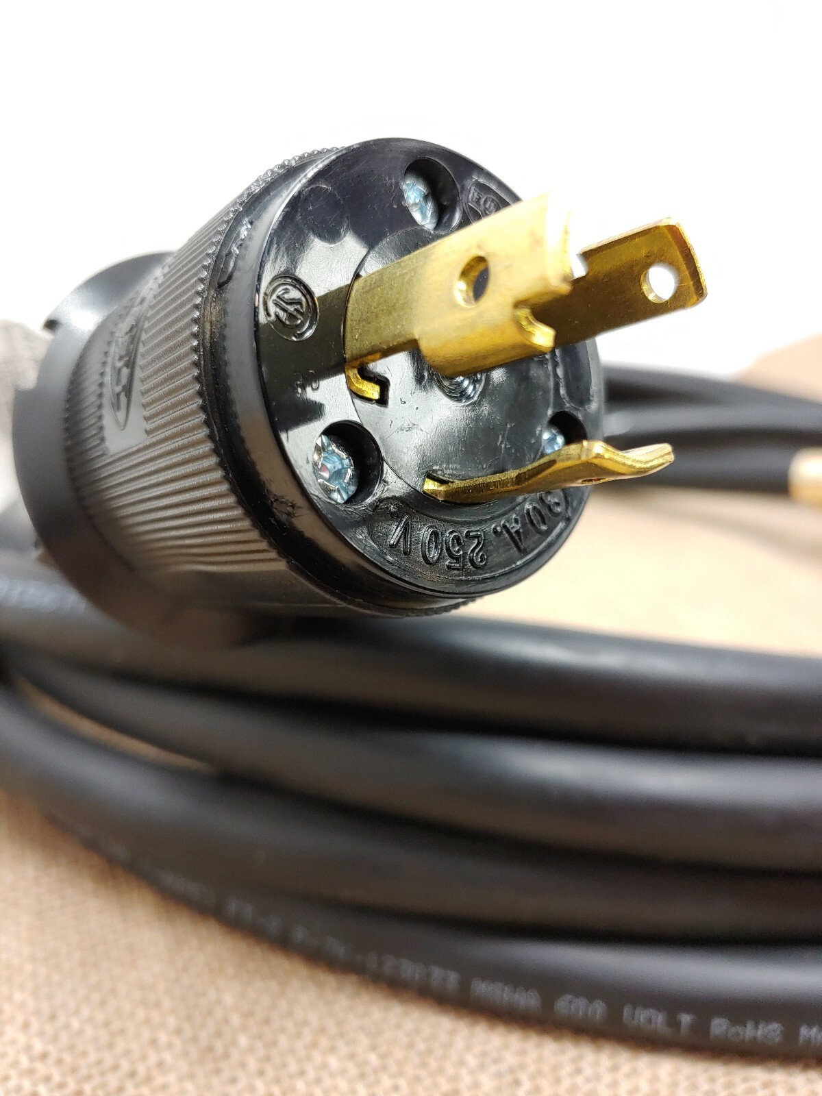 Carol 3/C 10AWG 600V UL Listed Water Resistant Extension Cord 30A 250V Hubbell