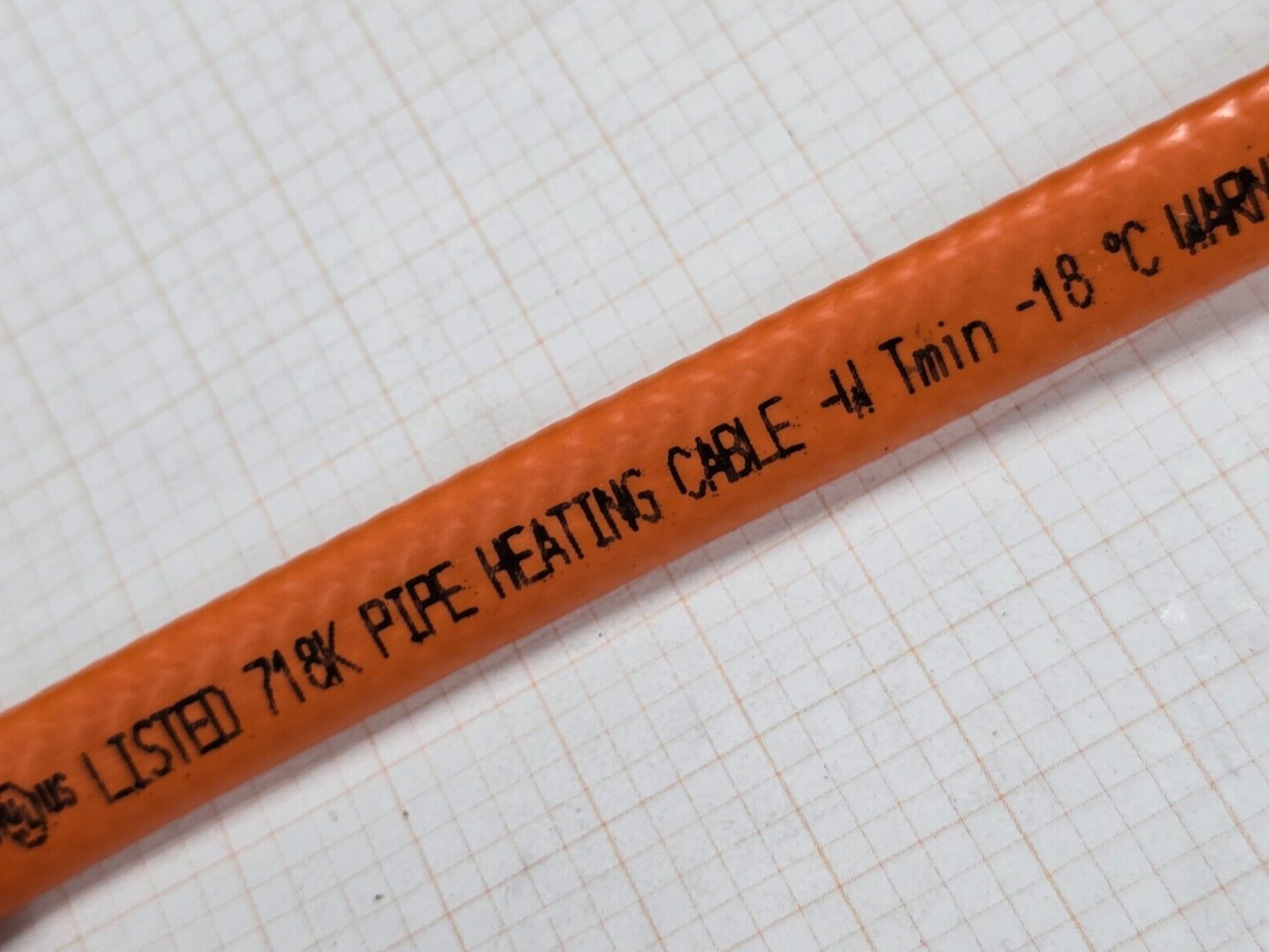 nVent Raychem 8XLE2-CR Self-Regulating Heating Cable 8 Watts/Ft 208-277V /1ft