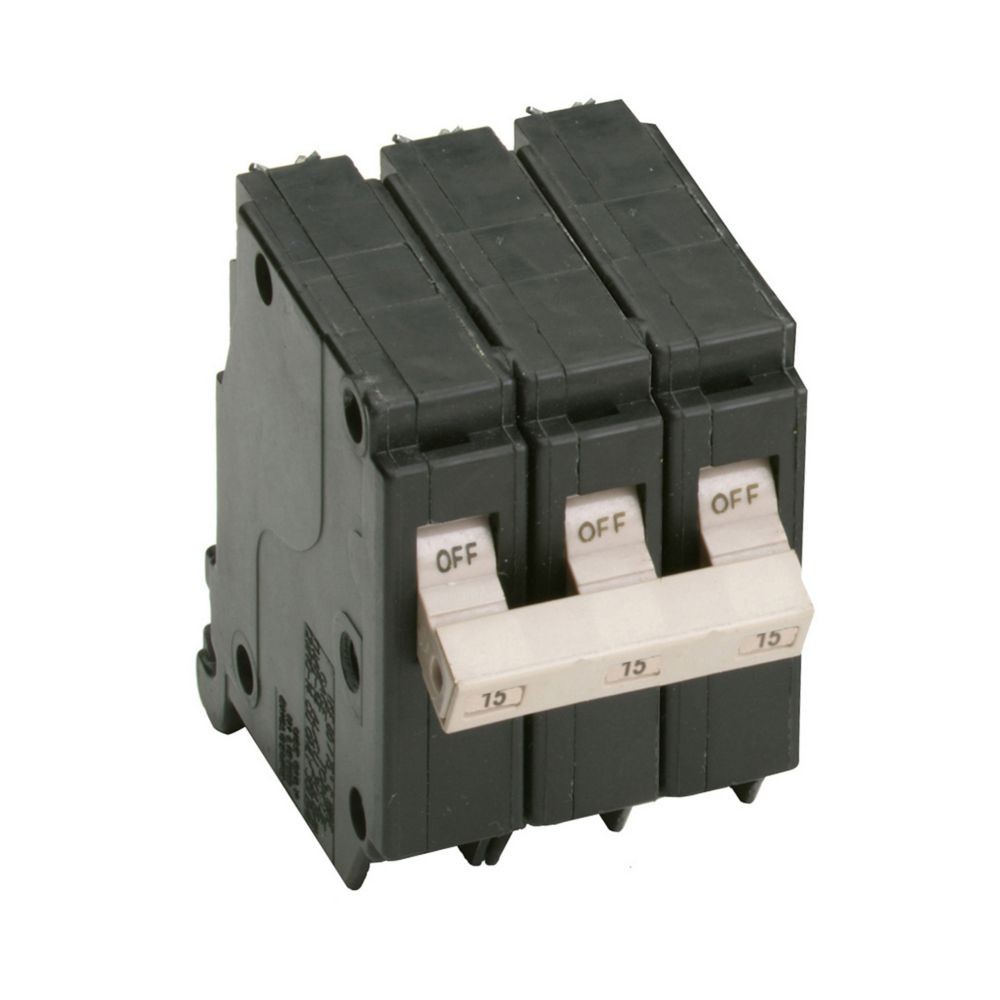 NIB – Eaton – CH315 – Plug-On Mount Type Ch Circuit Breaker 3-Pole 15 Amp 240