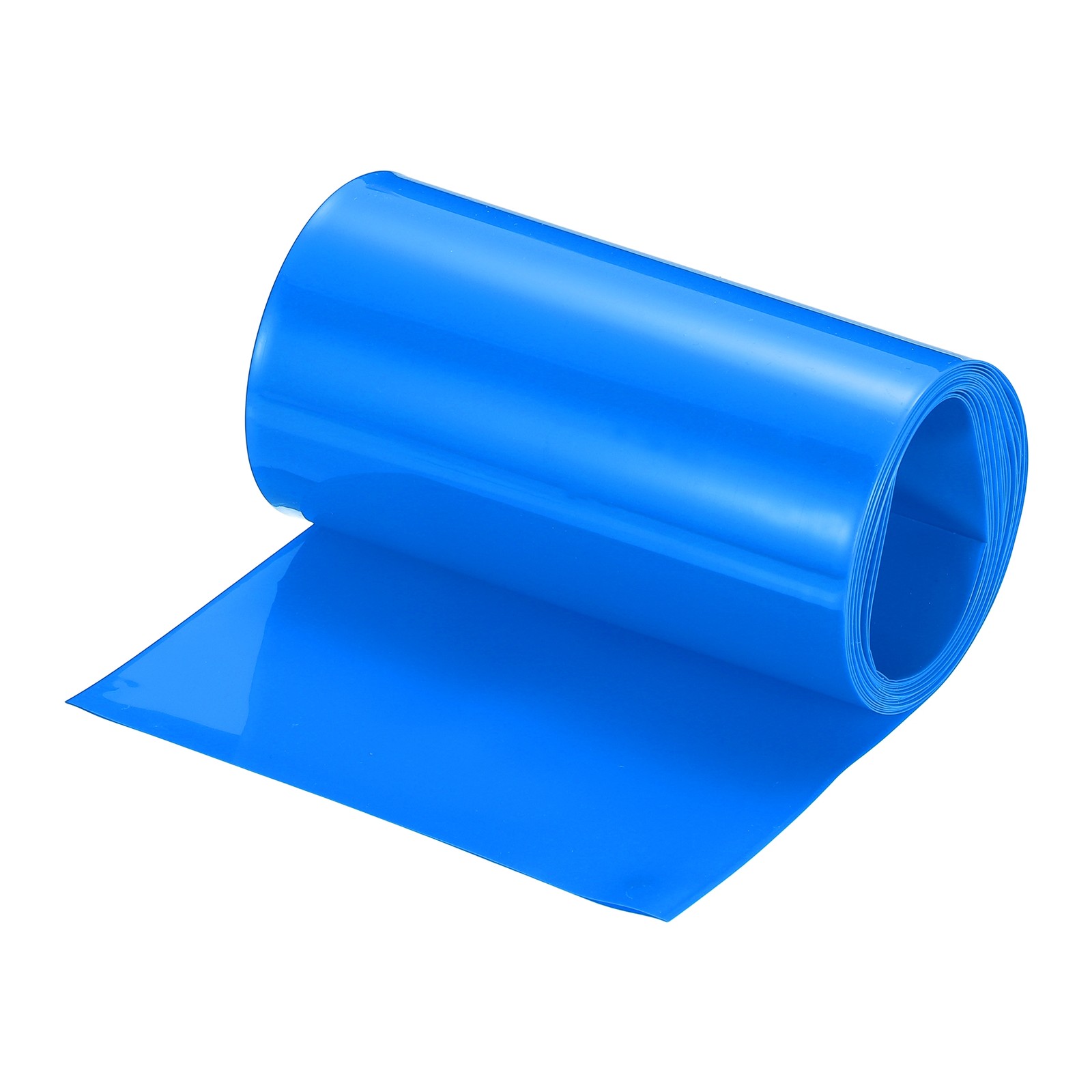 Battery Wrap Heat Shrink Tubing 76mm Dia 120mm Flat 8 Feet Blue