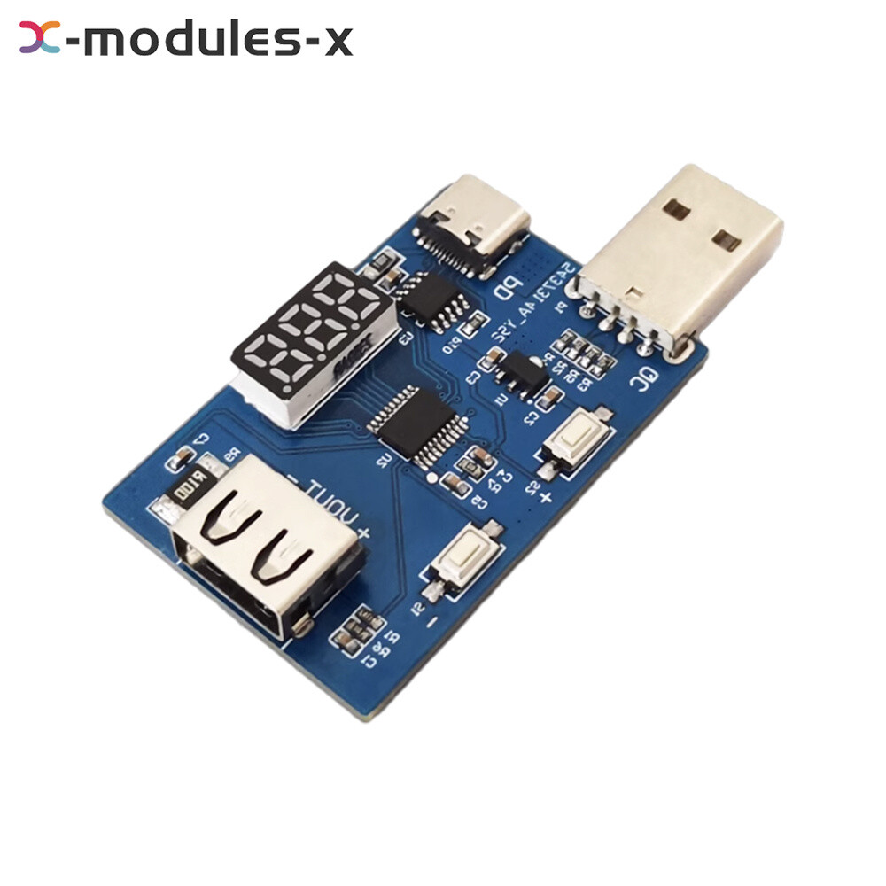 DC3.6~20V Adjustable Voltage Charging Head Aging Test Module QC2.0 QC3.0 PD3.0
