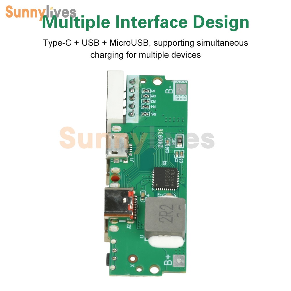 PD/QC 22.5W Fast Charging Module DIY Mobile Power Bank Circuit Board LED Display