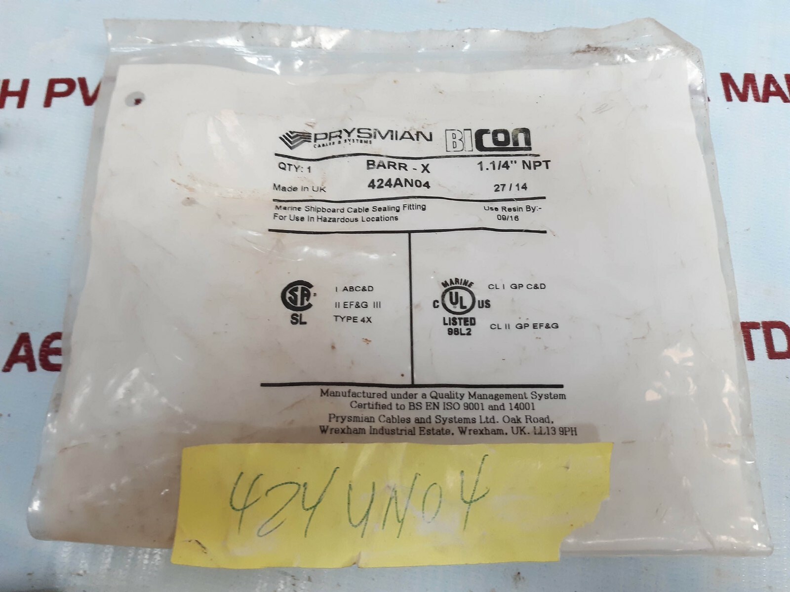 Prysmian BARR-X 424AN04 Cables & Systems