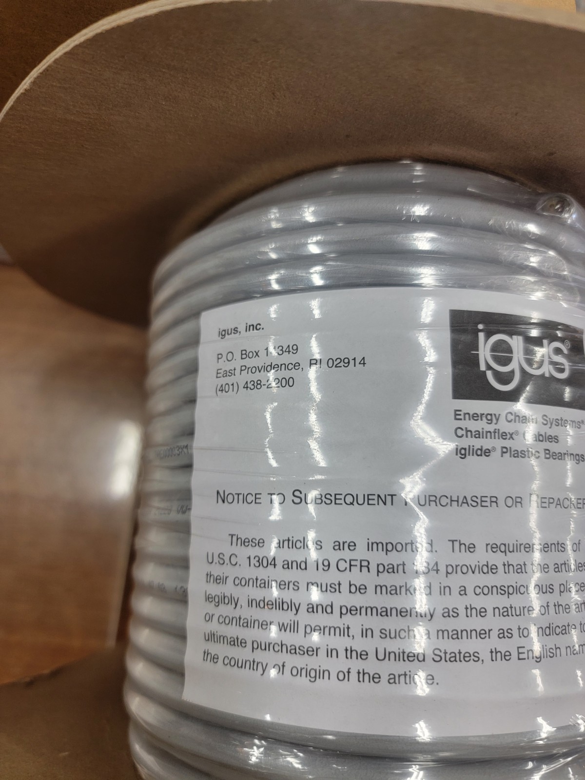 Igus Chainflex Cf78-Ul-07-03-100 18 Awg 3 Conductor Contin Flex Cable 100ft.