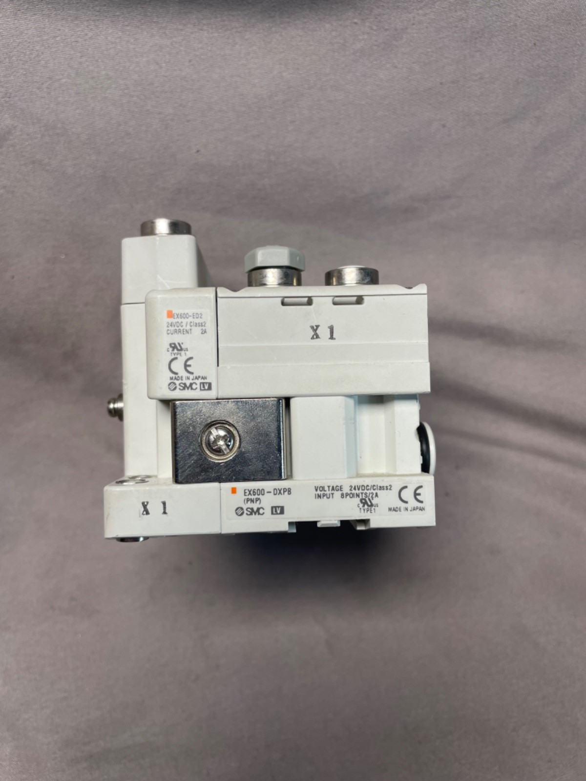 Preowned SMC EX600-ED2 & EX600-DXPB Fieldbus System & Digital Input Unit 8 PNP
