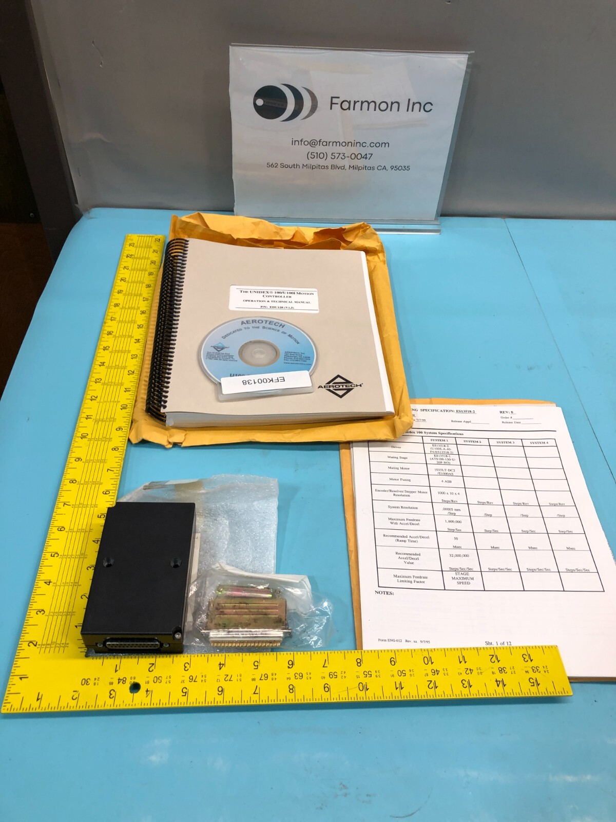 AEROTECH MX10-A-2M MOTION CONTROLLER,EDU128,ES13518-1,EFK00138, 159079