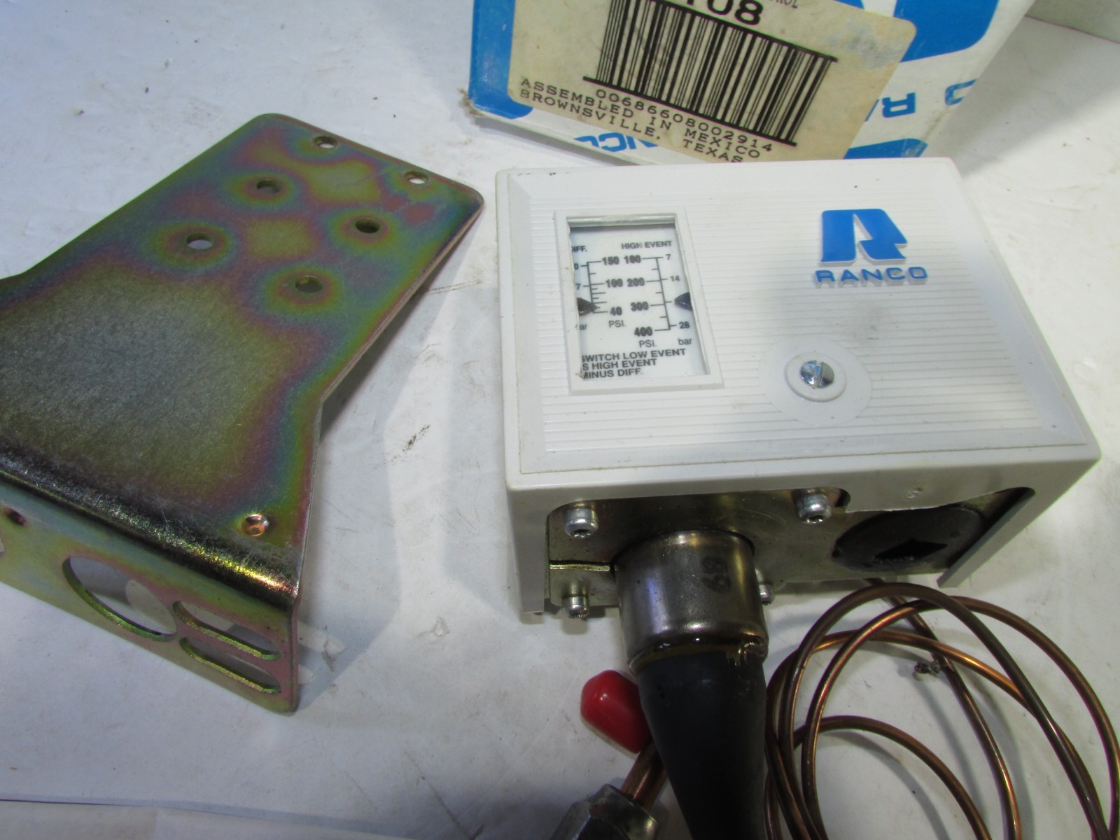 Ranco O16-108 Fan Cycling High Pressure Switch New Old Stock 100-400