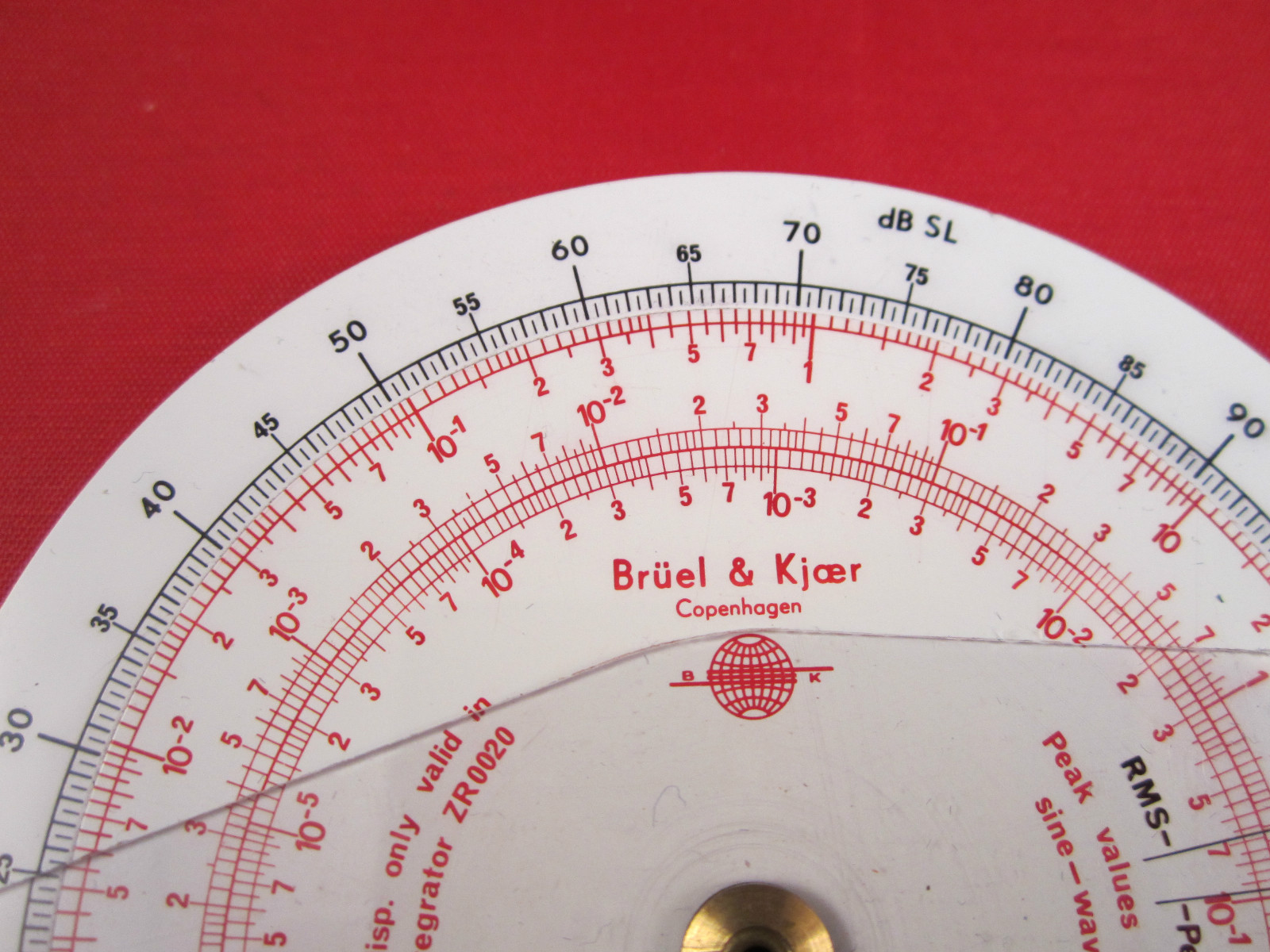 BRUEL KJAER QH0001 ITALY RULER ACCELEROMETER VELOCITY DISPLACEMENT CALCULATOR #2