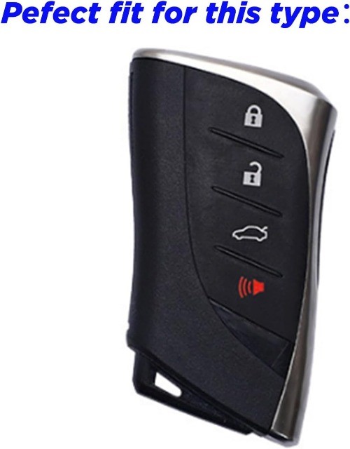 Key Fob Case Cover with 4 Buttons for Lexus ES 350 300h 250 GX 460 LS 500 Blue