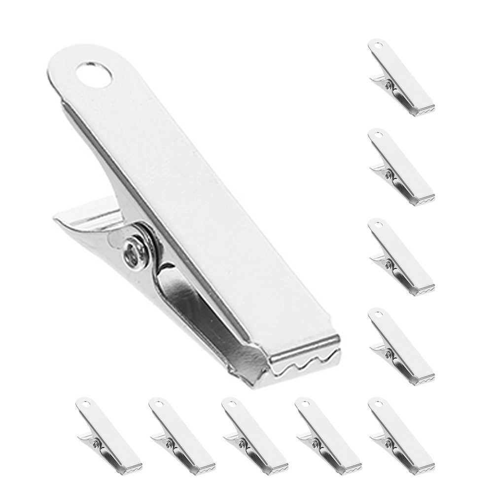 10 Pcs Small Metal Clips Mini Clamps For Cable Wire Organization