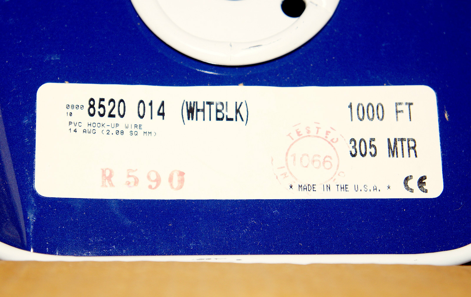 1 new 1000Ft/365M Belden “8520 014” PVC Hook-Up Wire 14 AWG 1000V Orange /White