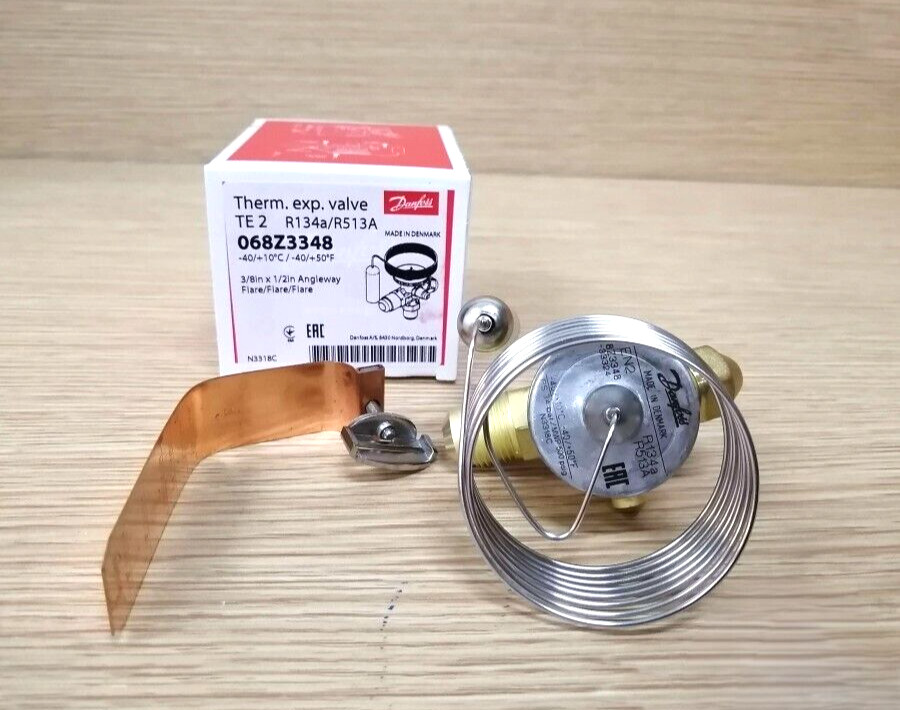 1PC- Danfoss 068Z3348 Thermostatic expansion valve, TE 2, R134a/R513A- Brand New