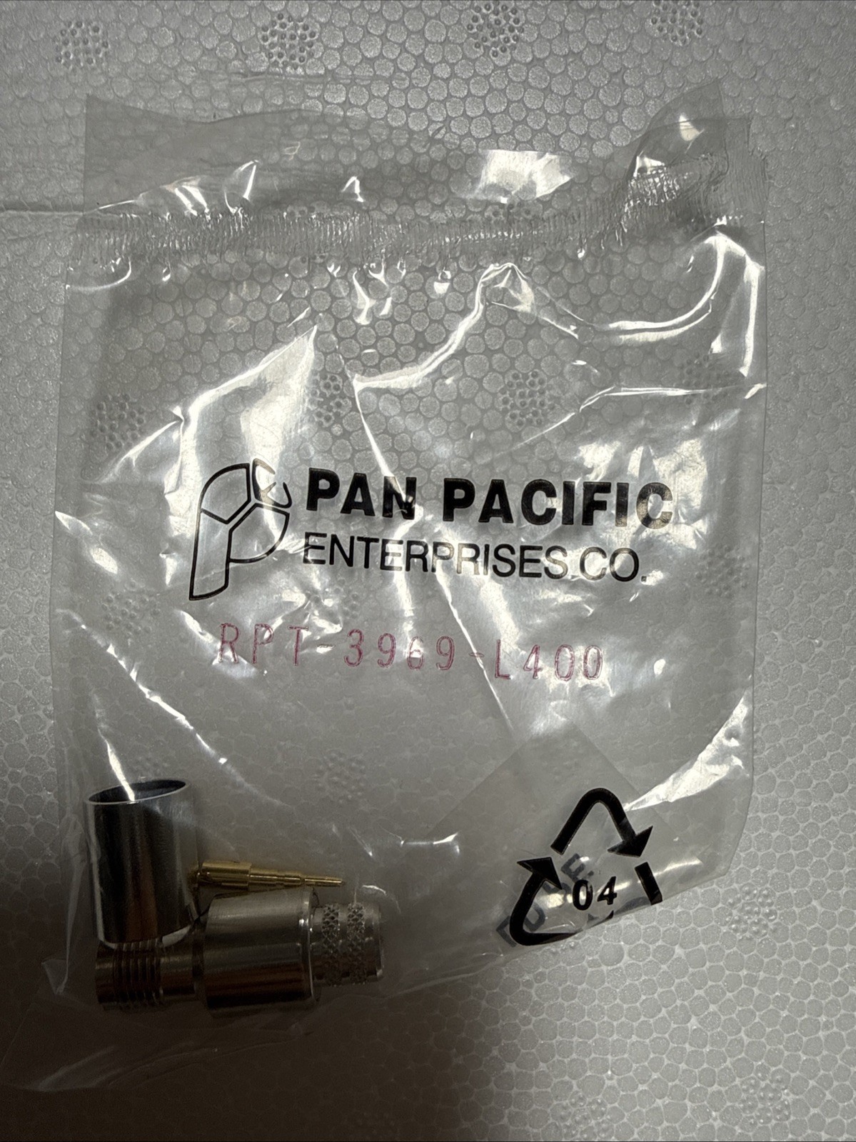 PAN PACIFIC RF CONNECTOR RPT-3969-L400 EACH