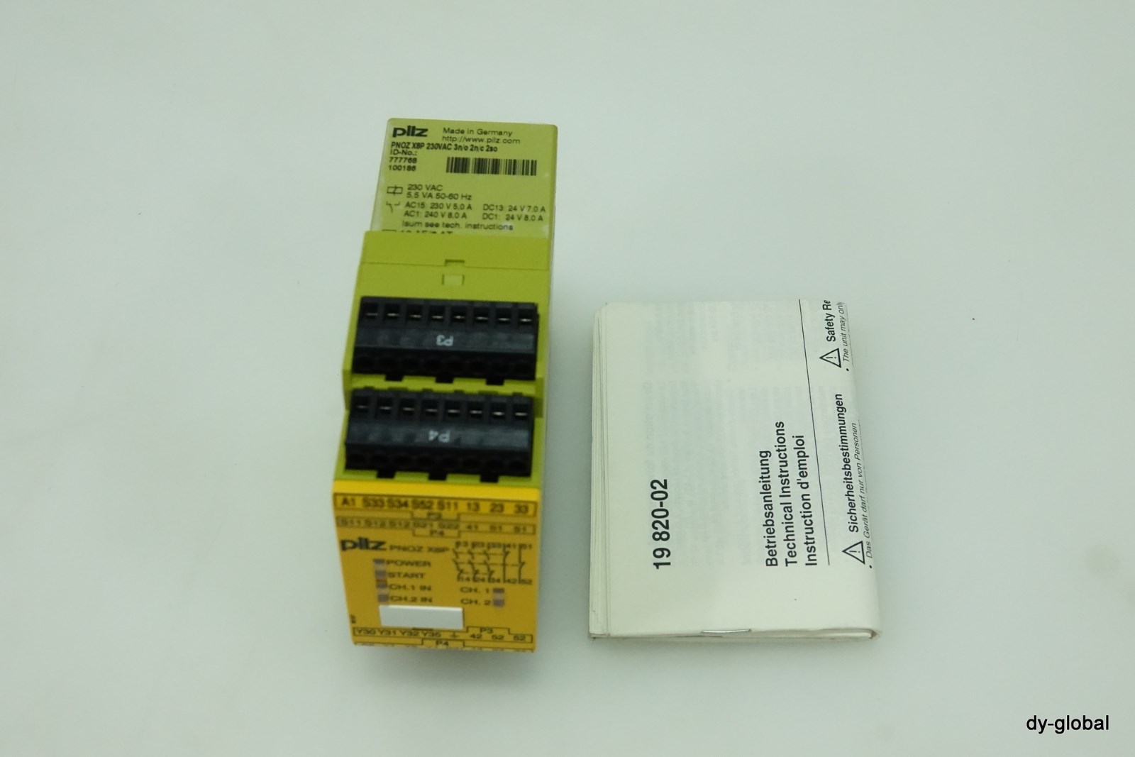 PILZ NIB X8P 230VAC 3n/o 2n/c 2so Switching unit 102093668 ELEC-I-474=7C33