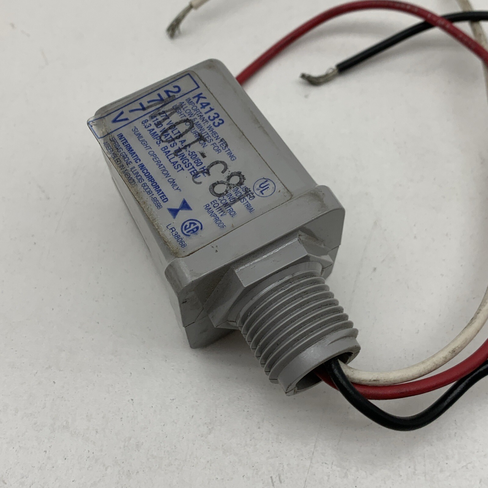 Intermatic K4133 Stem Mount Thermal 277V Photocontrol Light Sensor 277-VOLT ONLY