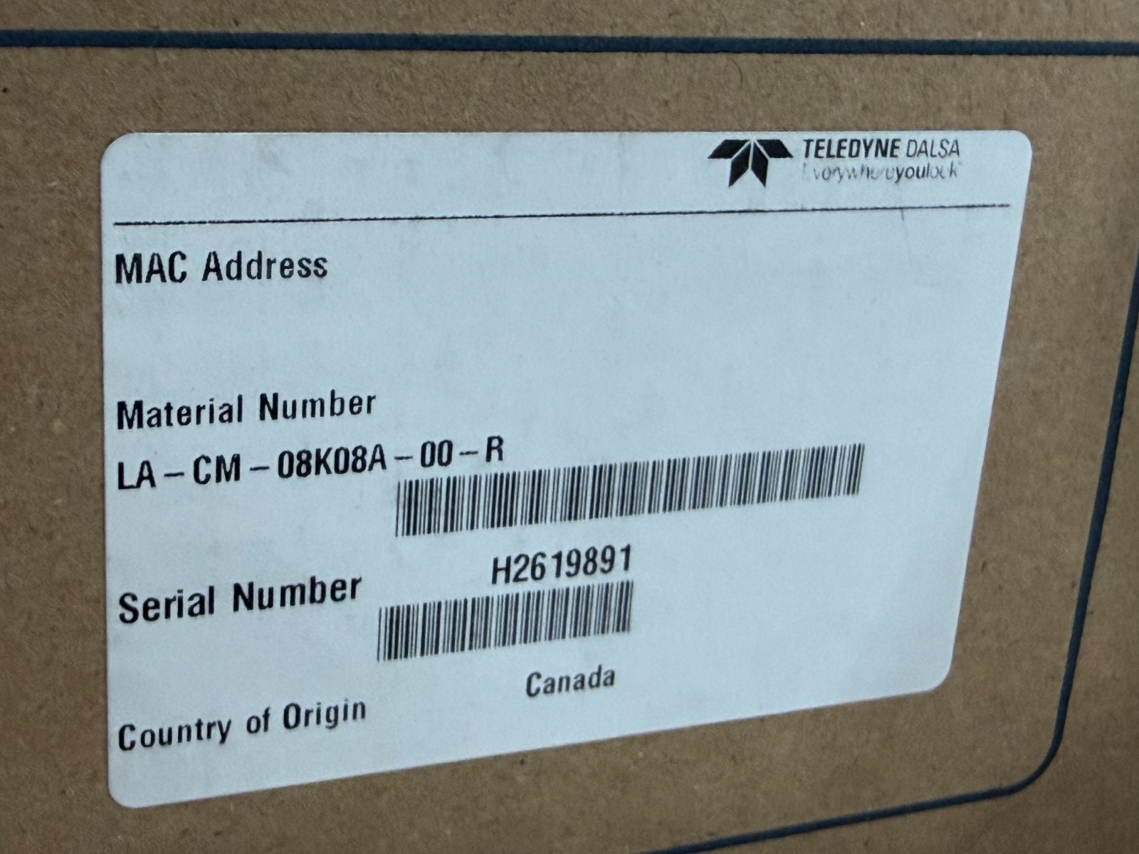 1x DALSA LA-CM-08K08A-00-R brand new Industrial Vision LA-CM-08K08A-00-R