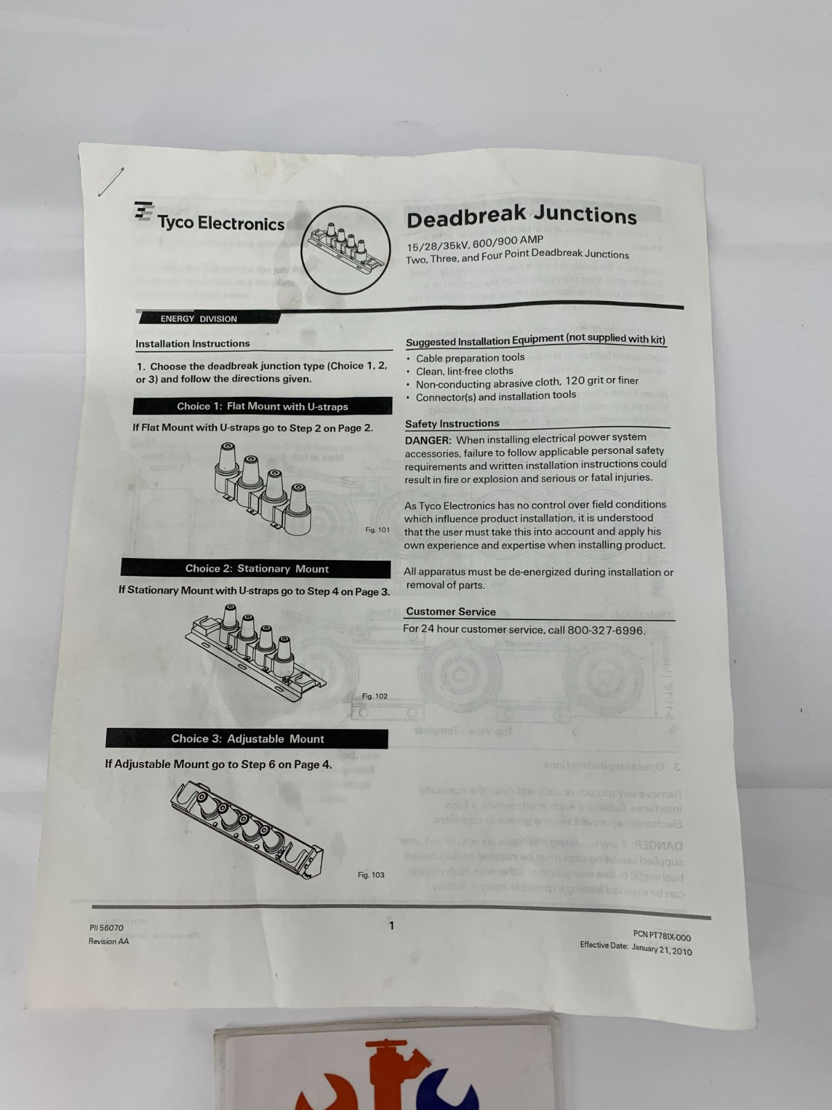 TE Connectivity ELB-35-600-J3-AL-200 Raychem Deadbreak Junction 35kV 600A 3-PT