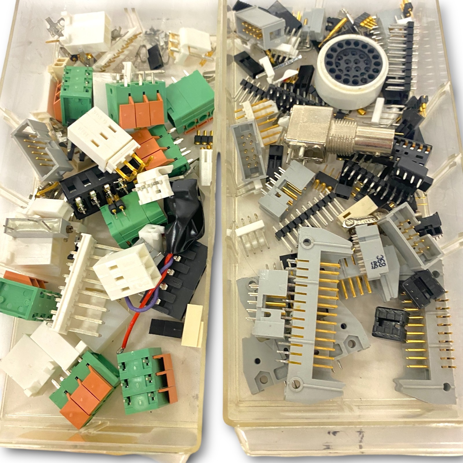 Mixed PCB Connectors Lot Terminal Blocks Pin Headers Plugs Sockets Assortment