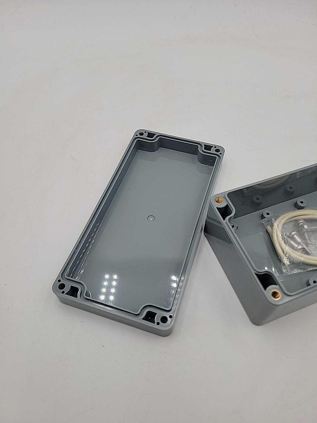 Gray Electrical ABS Box, Electrical Panel, Velleman G368, 6.25″ X 3″ X 2.25″