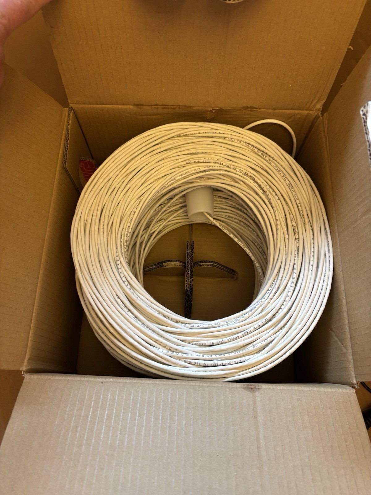 ADi Pro CAT5e Non-Plenum Cable 24/4 White 1000ft 63301101 SEE DESCRIPTION