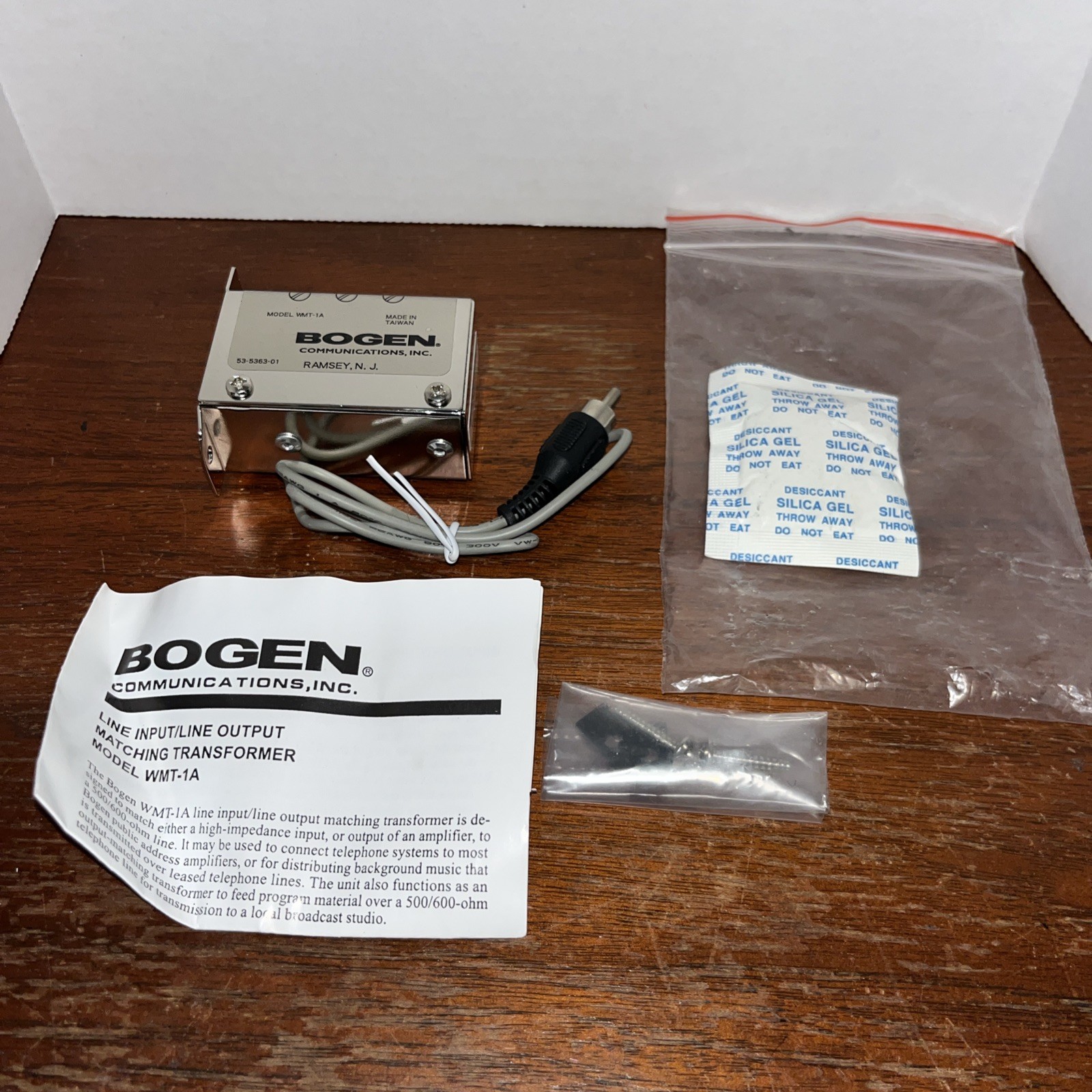 Bogen WMT-1A 10K To 600 Ohm Input / Line Transformer – New Unused In Bag
