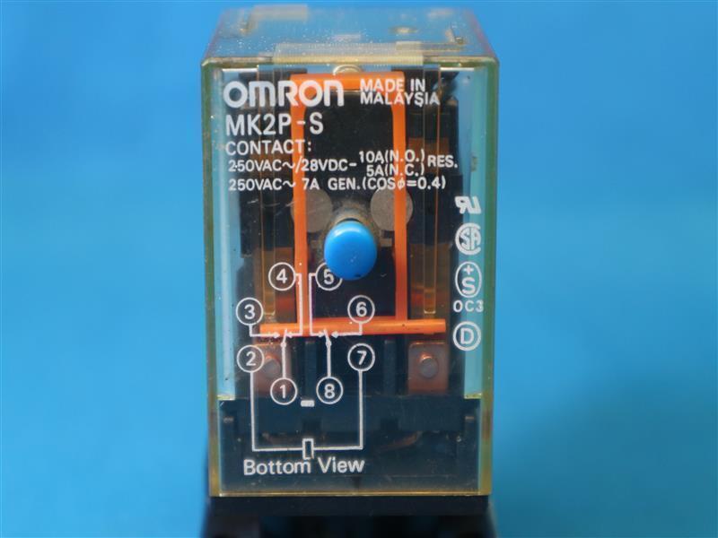Omron MK2P-S MK2PS Relay 24VDC w/ Socket Made in Malaysia 30 Days Warranty
