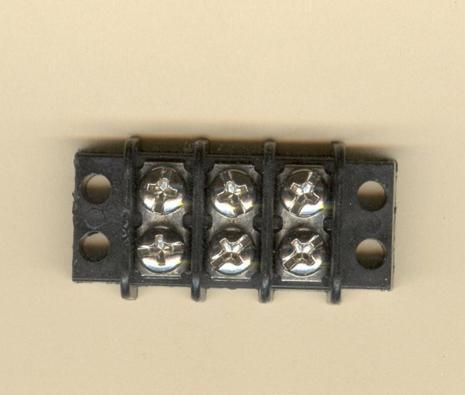 MOLEX / BEAU 15 Amp Double Row Terminal Barrier Strip Block 3 Position