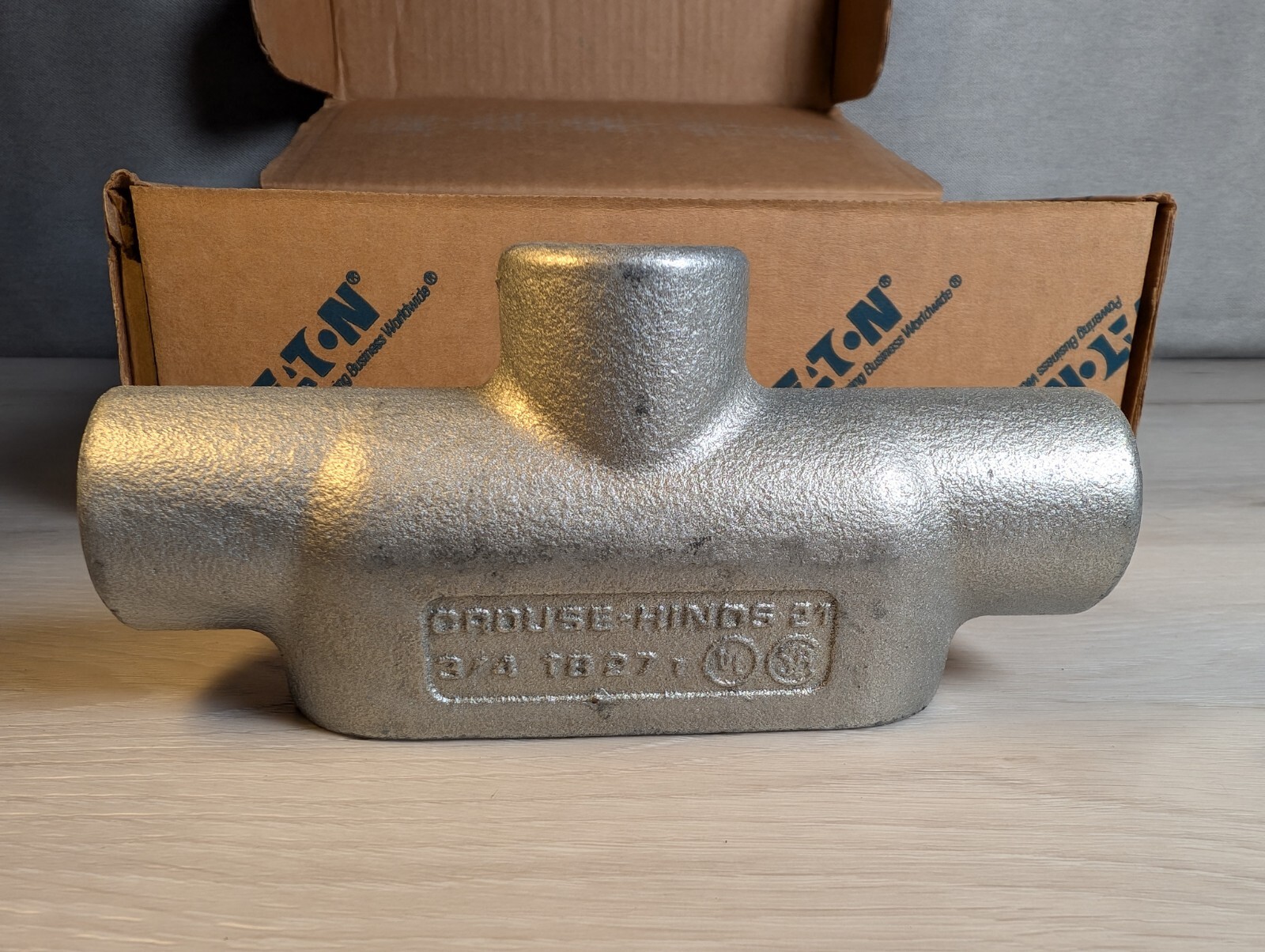 (Box of 5) Crouse-Hinds TB27 3/4″ Iron Form 7 Rigid Conduit Outlet Body NEW