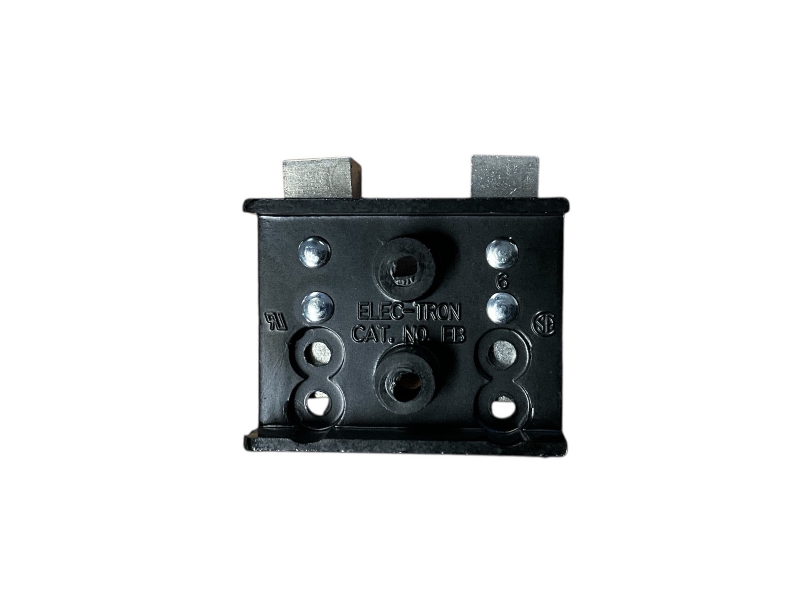 ElecTron EB-422 2-Pole Terminal Block 1/4″ X 5/16″ w/ Spade Terminals