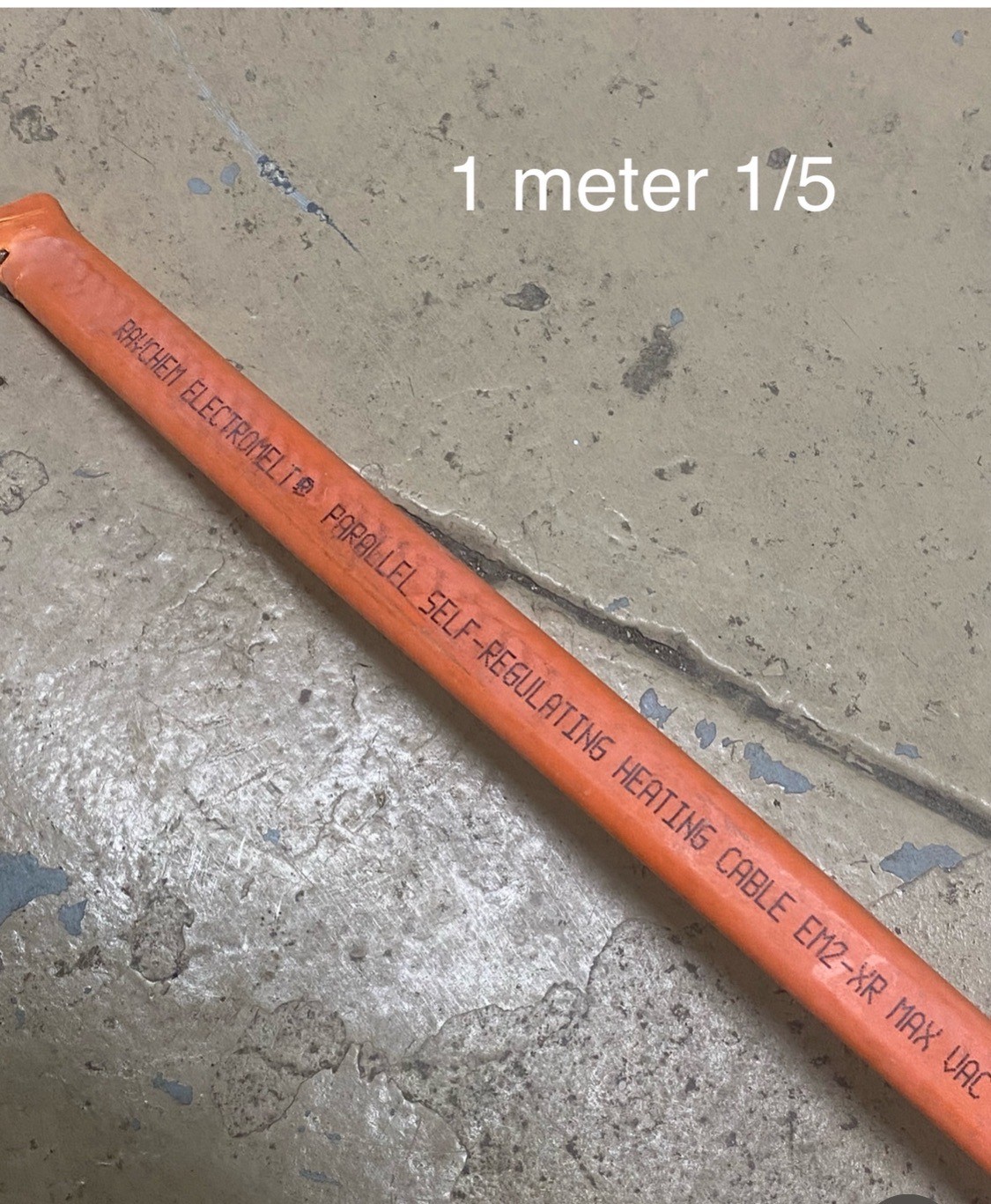 RAYCHEM Cable appr 110ft EM2-XR Self Regulating Wire Heating Cable & De-Ice 3/7
