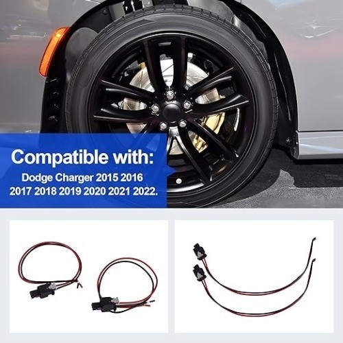Side Marker Pigtail Connector Harness Compatible with 2015-2022 (2PCS)
