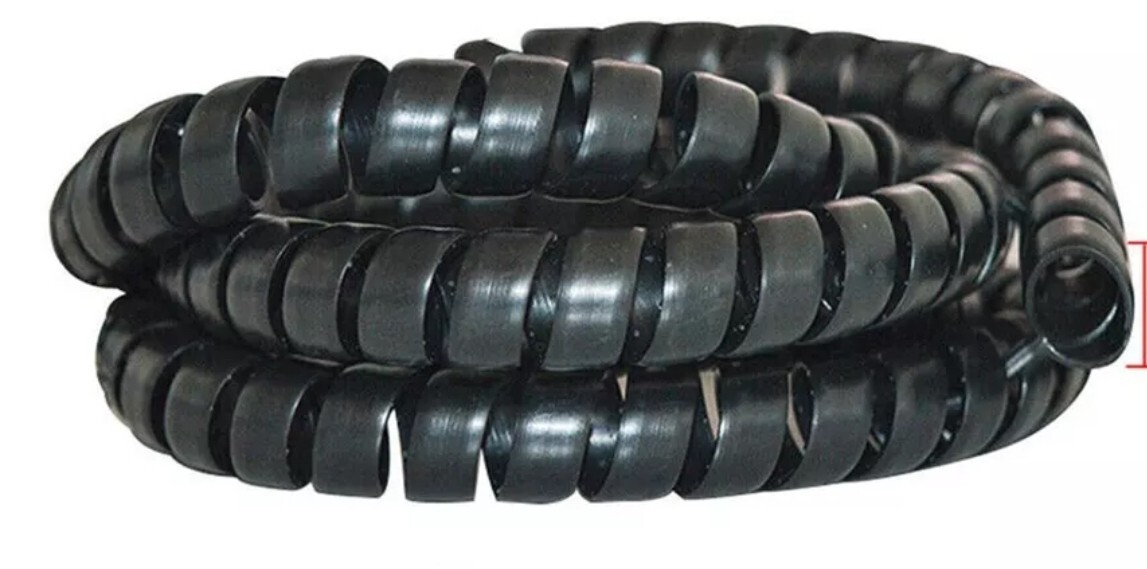 2M Spiral 8mm Line Cable Wire Cord Wrap Protector Winder Organizer Tool 36″ long