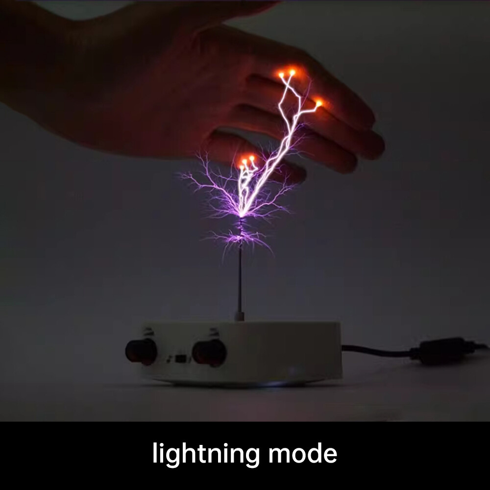 110-220V Bluetooth Music Tesla Coil Arc Generator Artificial Lightning Touchable
