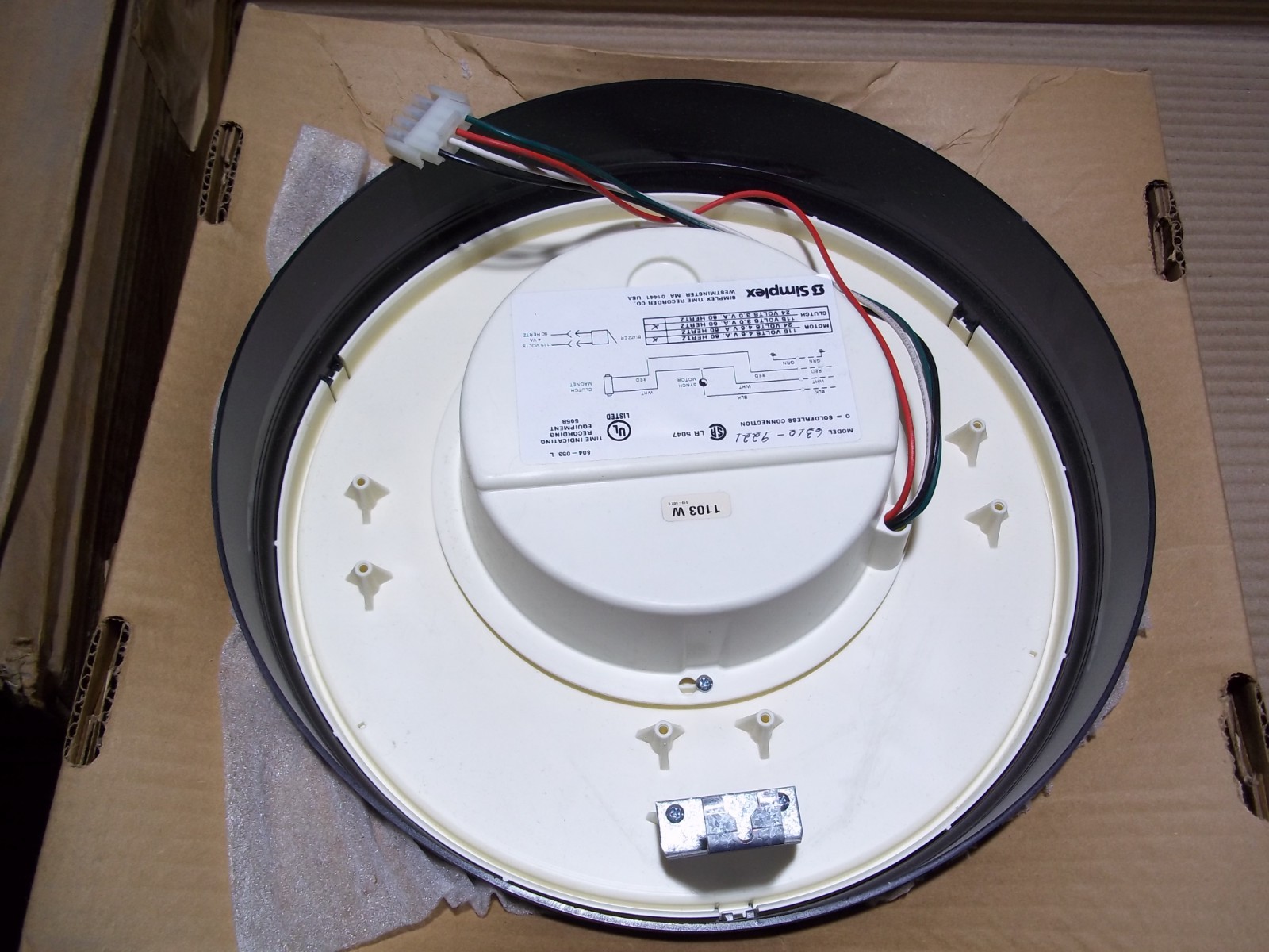 NEW Simplex 6310-9221 Wall Clock 1-12 0643512