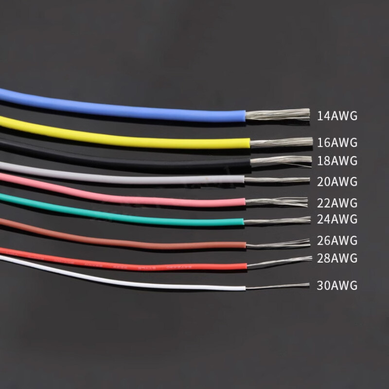 UL3239 14~30 AWG Flexible Silicone Wire Cable Electrical Wire 3KV 200°C 9 Colors