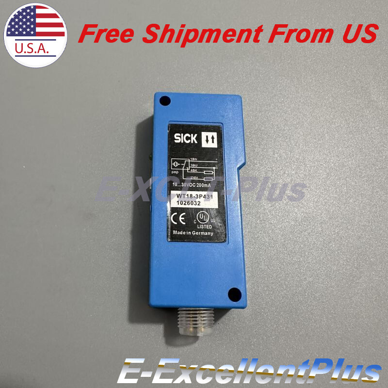 1PCS For Sick WT18-3P431 1026032 Optical Photoelectric Sensor 10-30VDC PNP 4Pins