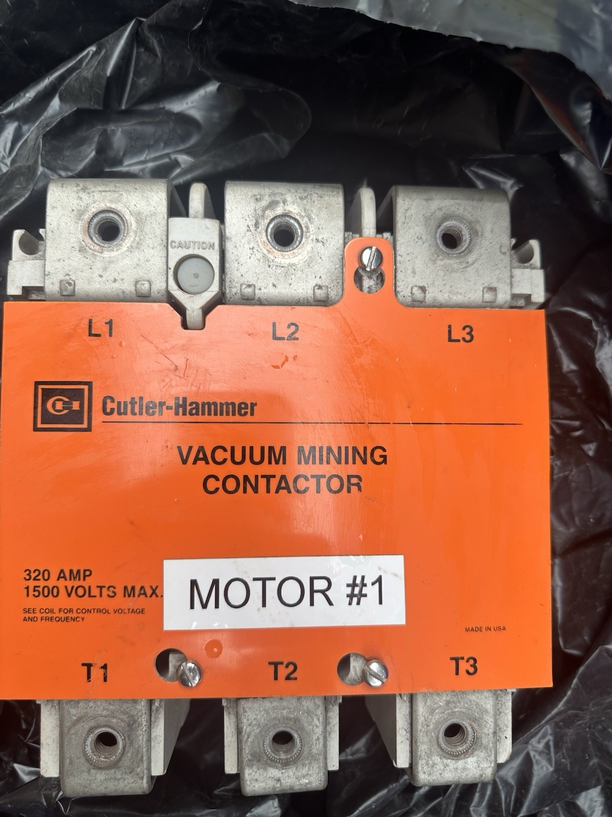 Cutler-Hammer Vacuum Mining Contactor 320 Amps 1500v