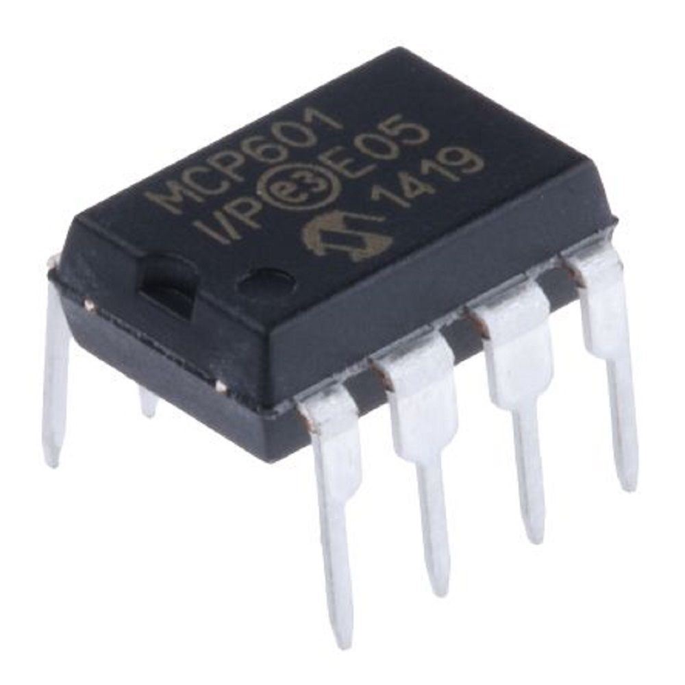 1PCS Microchip MCP601-I/P MCP601 + Socket – Single Supply CMOS Operational Amp