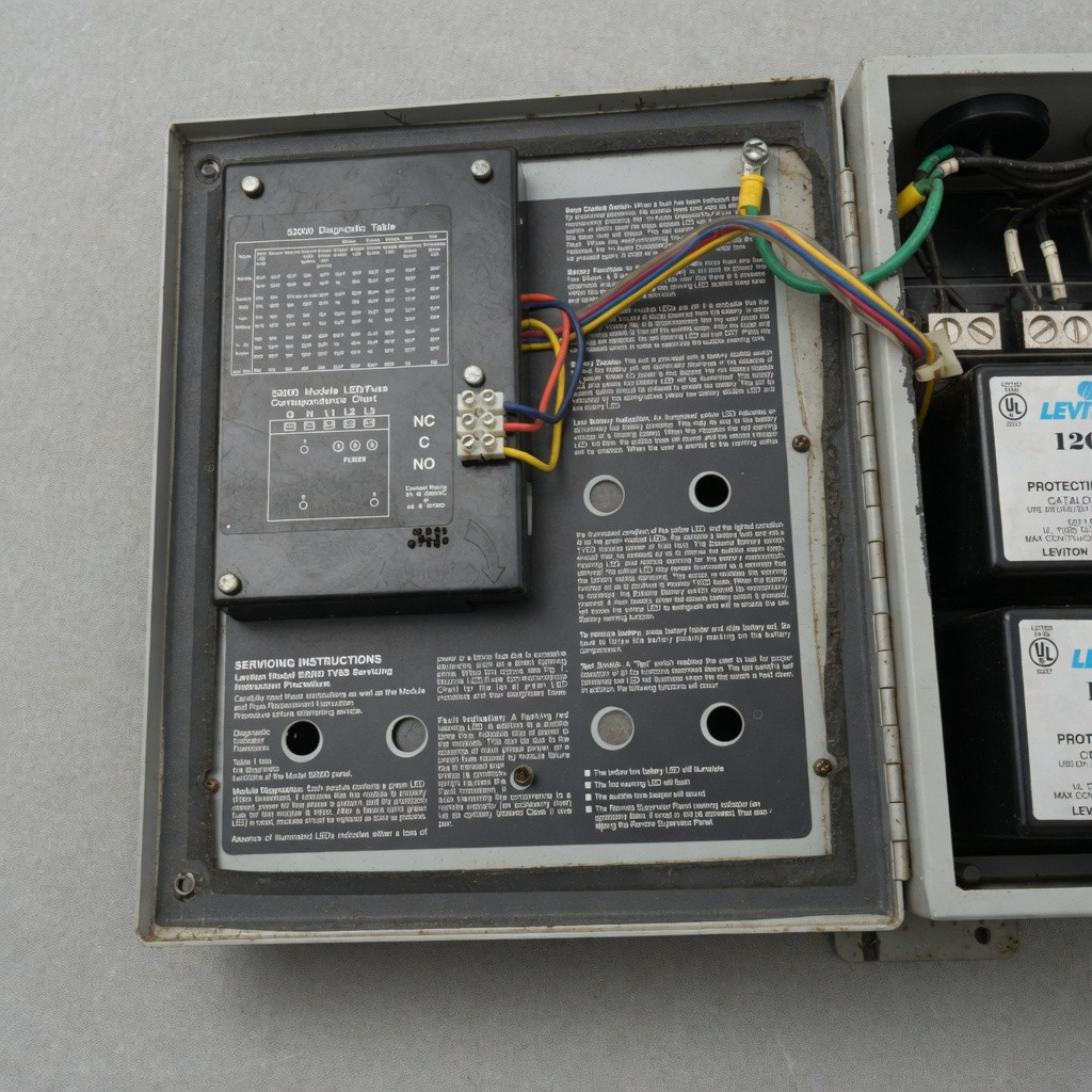 Leviton 52120-M2 Surge Protector SPD 120/240V 100kA Whole House Panel Tested