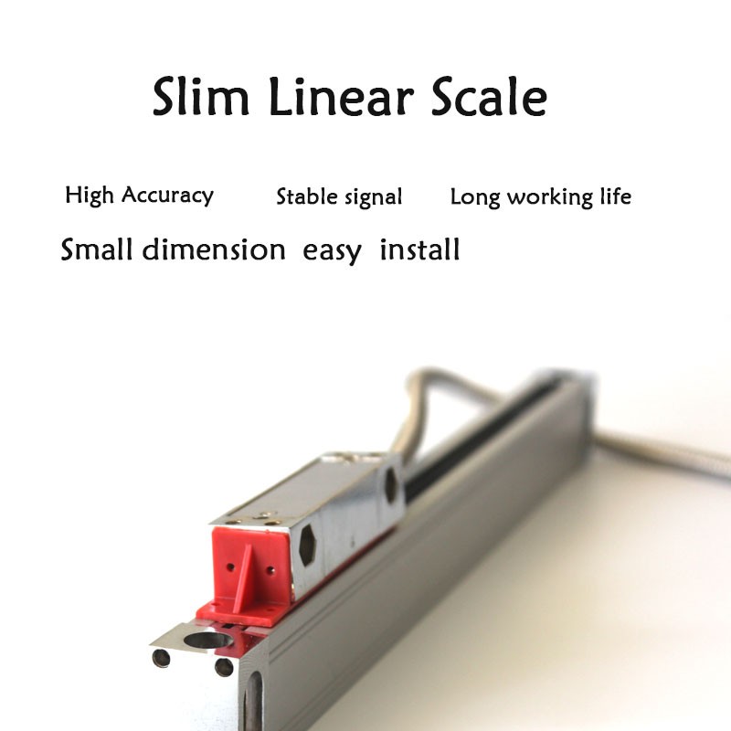 High Precision Linear Encoder Grating Ruler Sensor Tool 0.005mm TTL 50-350 400mm